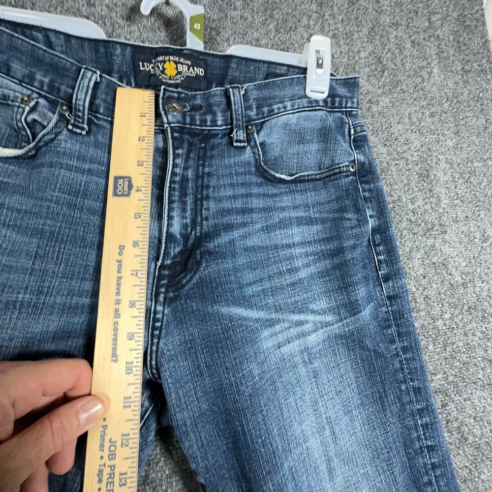 Lucky Brand 410 Athletic Fit Jeans Mens 34x34 Blue Medium Wash Denim 7MD10266 - Picture 9 of 15